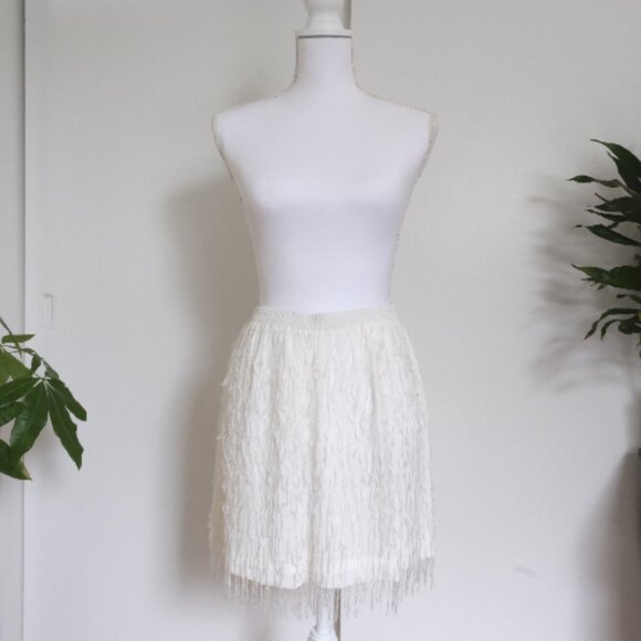 🤍 White Feather Shorts - Perfect for Pool Party or the Bride-to-Be! 🤍 - Picture 1 of 6